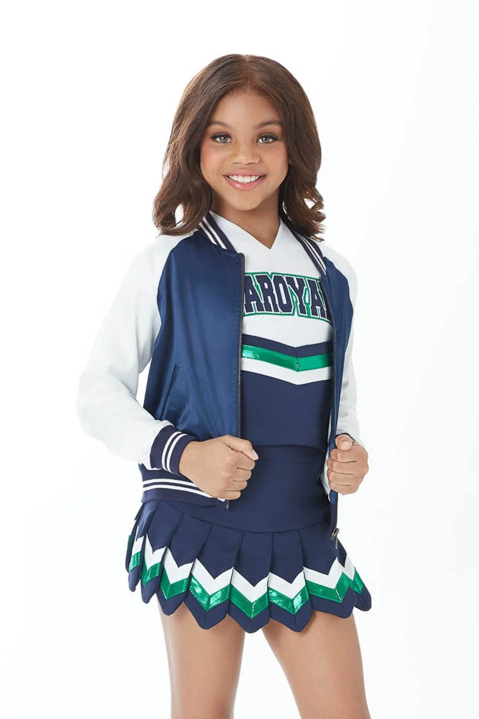 ◆5252BYOiOi X REEBOK◆CL 52 W cheerleader jacket Satin Bomber Jacket